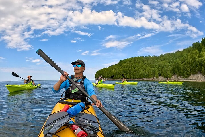 Just another beautiful day at Door Bluff on the legendary strait of water that connects Green Bay to Lake Michigan.